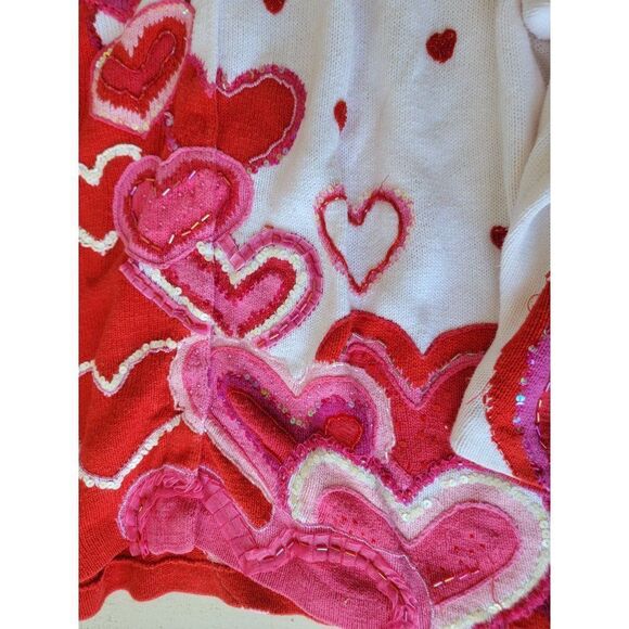 Design options Philip Jane Gordon Valentine's heart cardigan red white - Picture 9 of 14